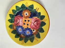 Quatuor d’assiettes fleuries Longwy Tolède Talavera Sarreguemines LB