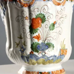 Rafraîchisseur en majolique antique, Manifattura di Faenza, Italie, XIX Century