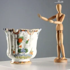 Rafraîchisseur en majolique antique, Manifattura di Faenza, Italie, XIX Century