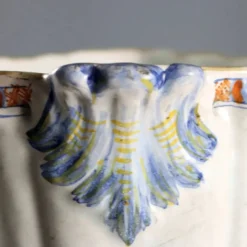 Rafraîchisseur en majolique antique, Manifattura di Faenza, Italie, XIX Century