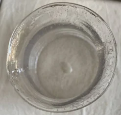 Rafraîchissoir verre bullé vintage 1960 seau à bouteille biot