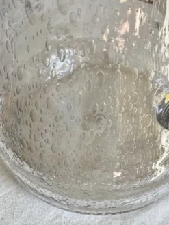 Rafraîchissoir verre bullé vintage 1960 seau à bouteille biot