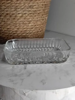 Ramequin / beurrier en verre moulé