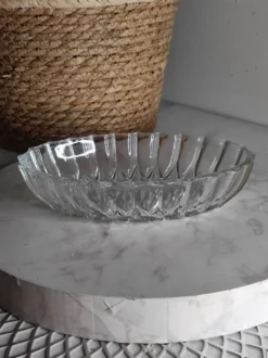 Ramequin huilor en verre taillé