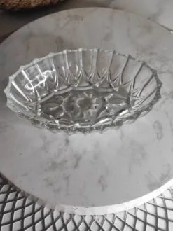Ramequin huilor en verre taillé