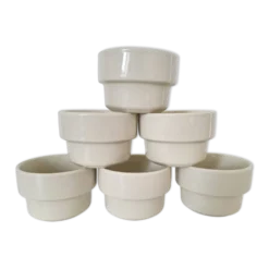 Ramequins beige années 70-80