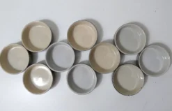 10 ramequins en grès vintage