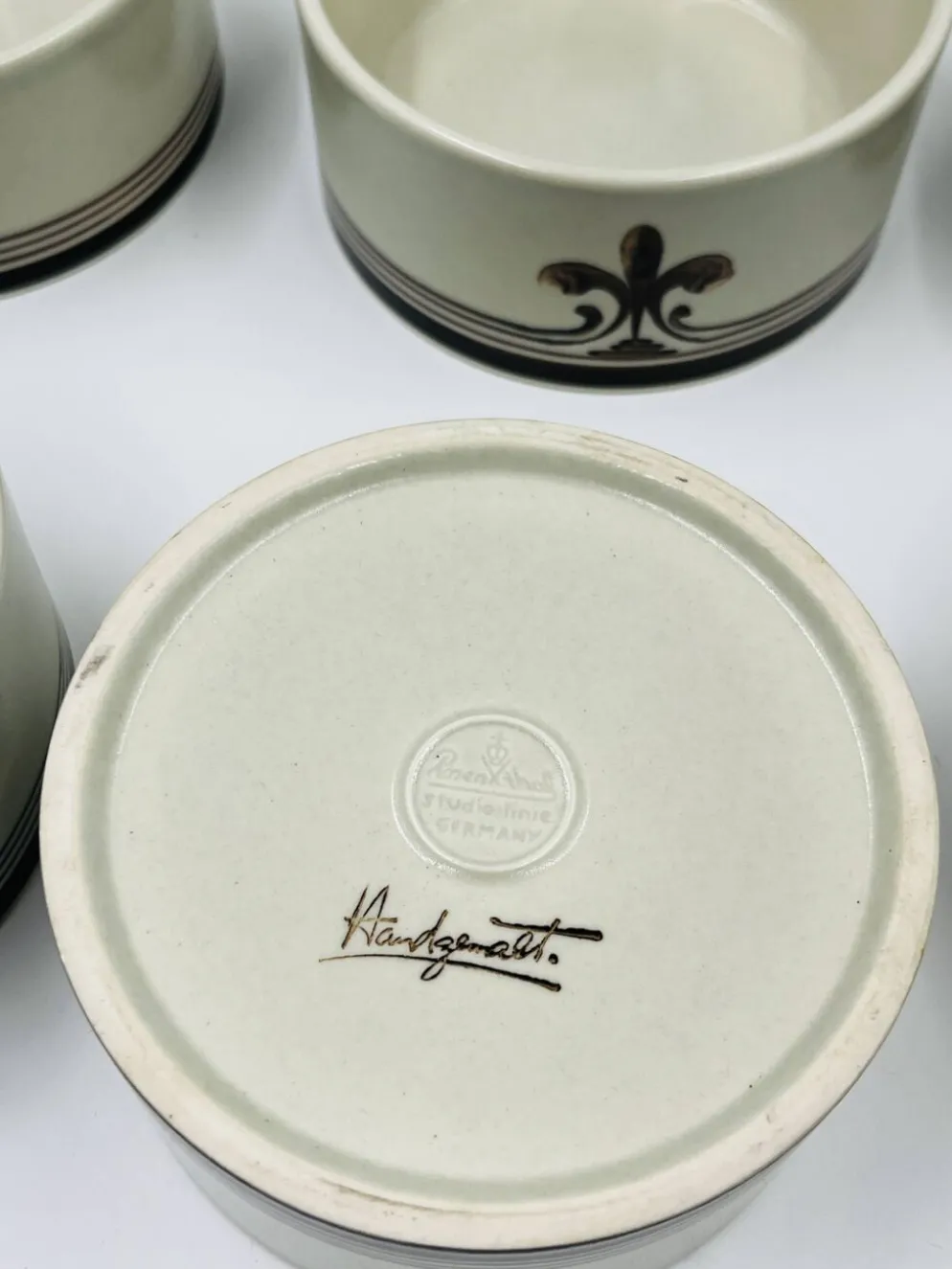 6 Ramequins Rosenthal studio-line "Siena" par Richard Scharrer 1970
