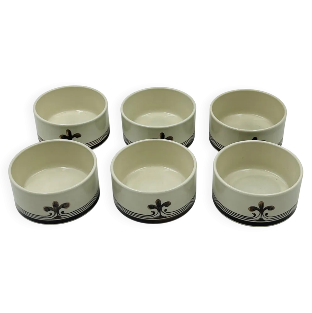 6 Ramequins Rosenthal studio-line "Siena" par Richard Scharrer 1970