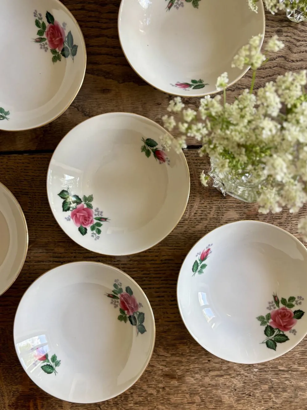 8 ramequins vintage en porcelaine