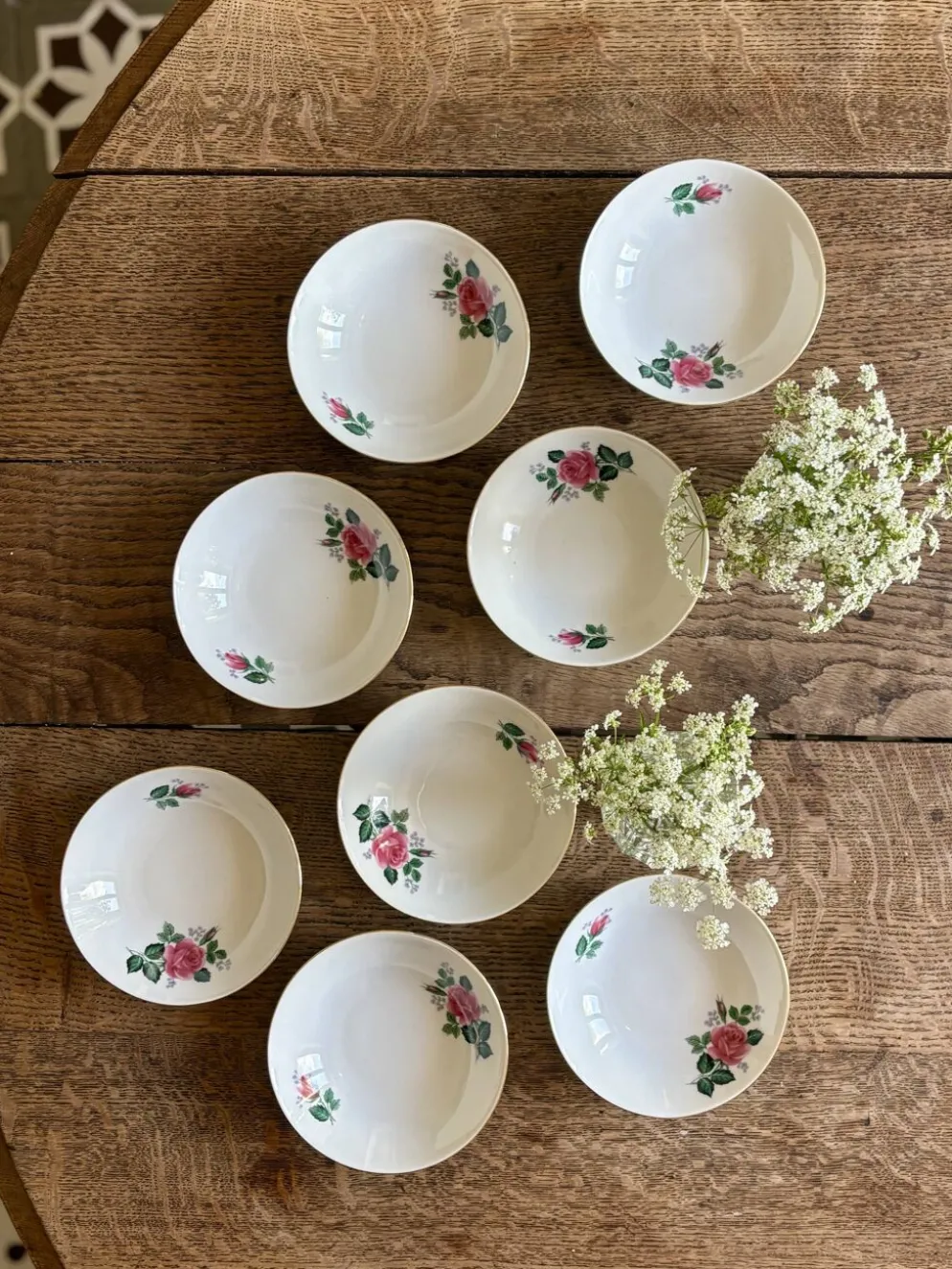 8 ramequins vintage en porcelaine