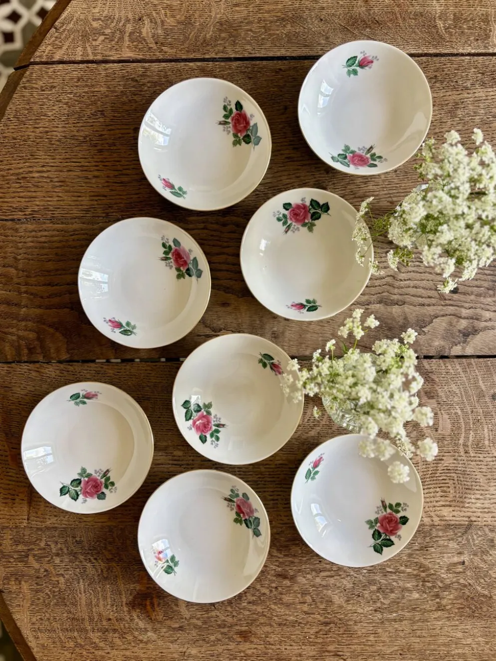 8 ramequins vintage en porcelaine