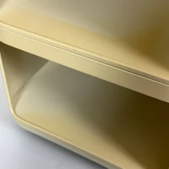Rangement Kartell Componibili crème avec trois modules, vintage italien des années 1960.