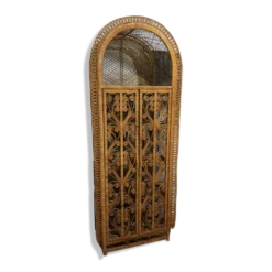Rare armoire en osier
