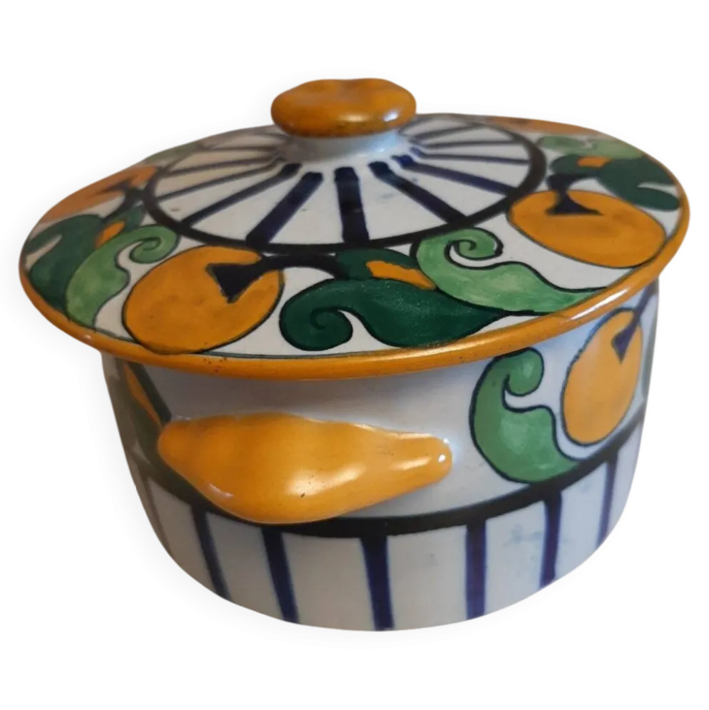 Rare bonbonnière art déco HB HENRIOT Quimper