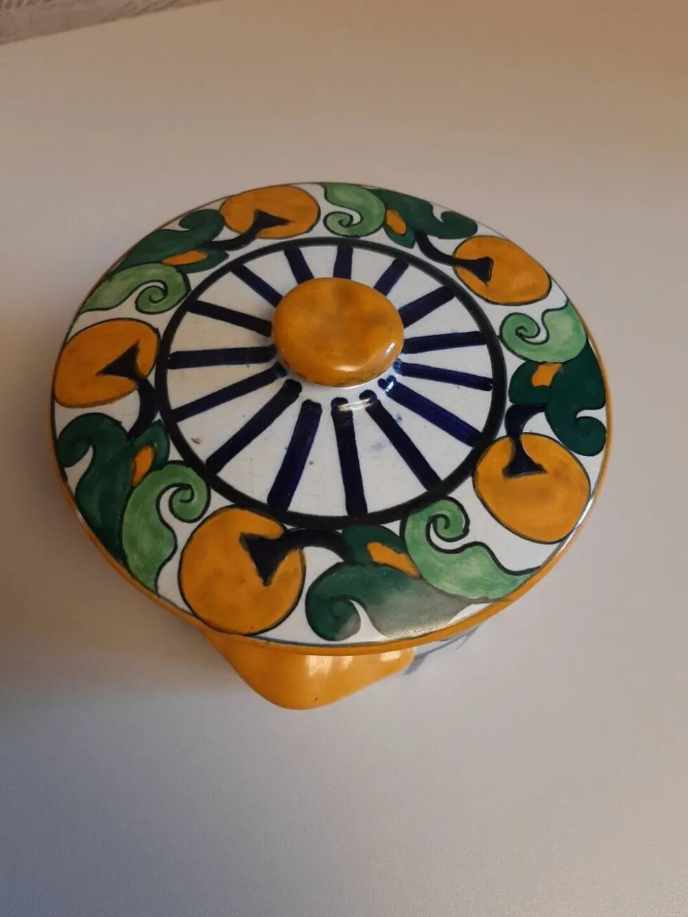 Rare bonbonnière art déco HB HENRIOT Quimper