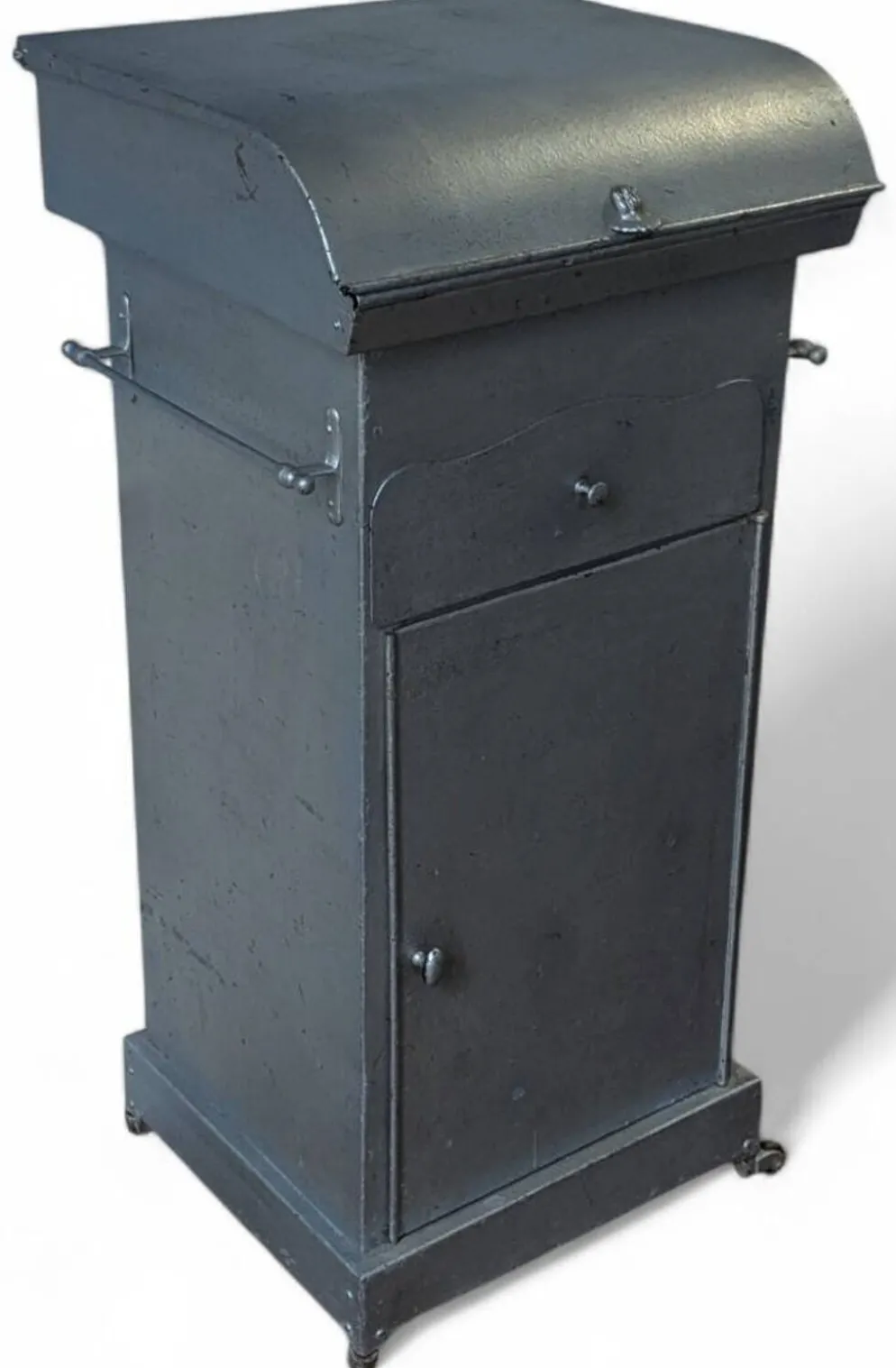 Rare cabinet de toilette de cabine Art Déco – mobilier marin ancien ~1930