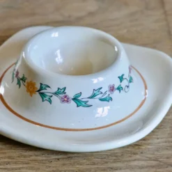 Rare coquetier ancien XIXe signé St Clément collection Félicie