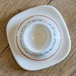 Rare coquetier ancien XIXe signé St Clément collection Félicie