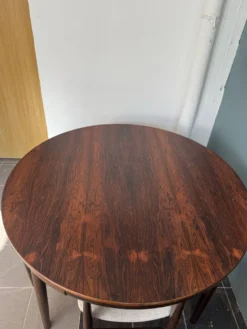 Rare ensemble de salle à manger Roundette Hans Olsen, Danemark (années 1960)