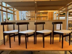 Rare ensemble de salle à manger Roundette Hans Olsen, Danemark (années 1960)