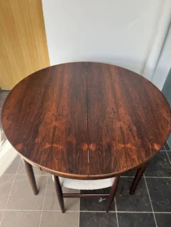 Rare ensemble de salle à manger Roundette Hans Olsen, Danemark (années 1960)