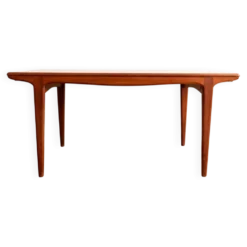 Rare - Grande table de salle à manger scandinave en teck par Johannes