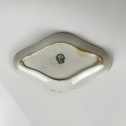 Rare Ravier Terre de fer "Denise" par St Amand, vert, début XXe
