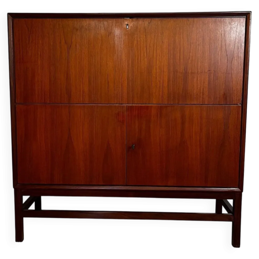 Rare secrétaire scandinave années 60, dans le style de Marian Grabinski pour IKEA
