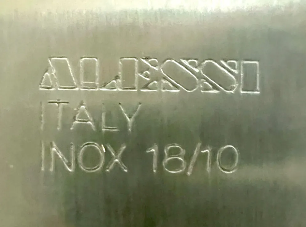 Rare serviteur pliable Alessi Italie Inox 18/10 3 plateaux vintage ave