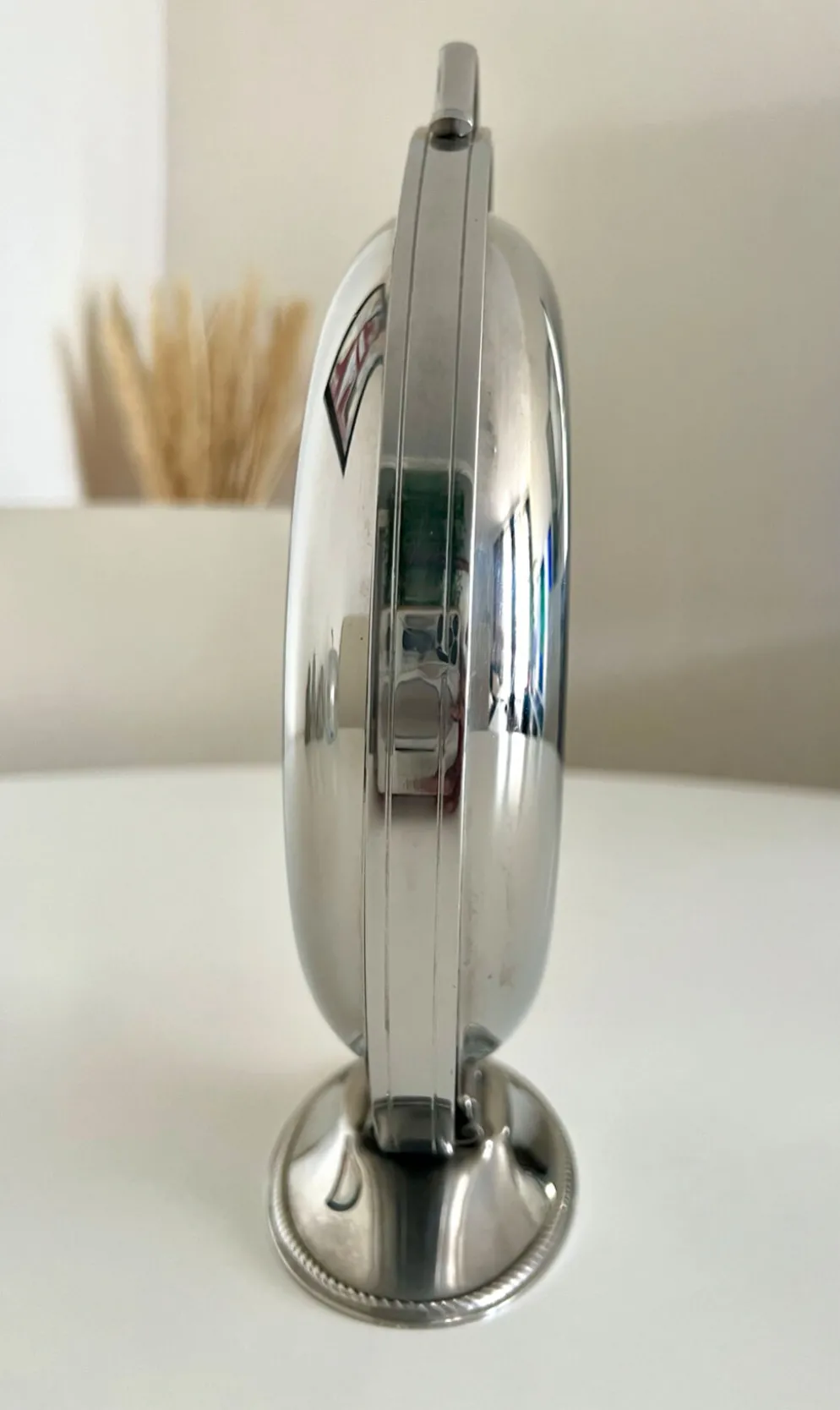 Rare serviteur pliable Alessi Italie Inox 18/10 3 plateaux vintage ave