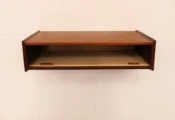 Rare table de nuit flottante en palissandre avec tiroir * Danemark 70 * bon état