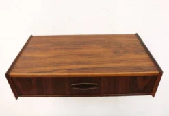 Rare table de nuit flottante en palissandre avec tiroir * Danemark 70 * bon état