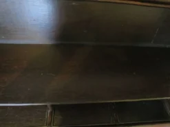 Rare vintage meuble de bar étagère bois rotin tressé années 80 rétro