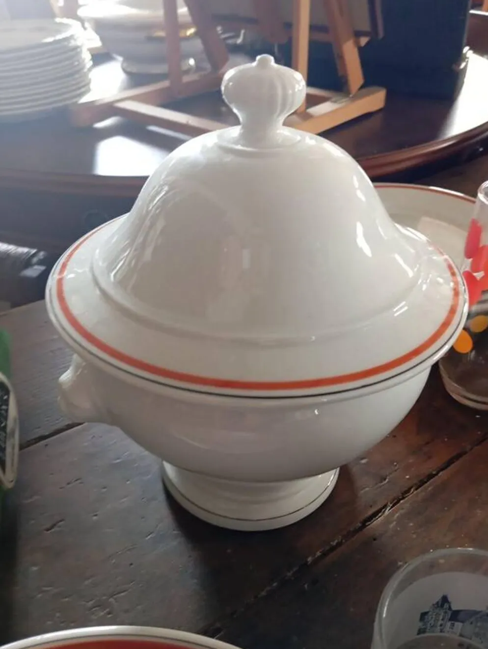 Rarissime service de table complet 40 pièces – modèle « Bistrot » par Jacques Lobjoy pour la porcelaine d'Auteuil, vers 1970