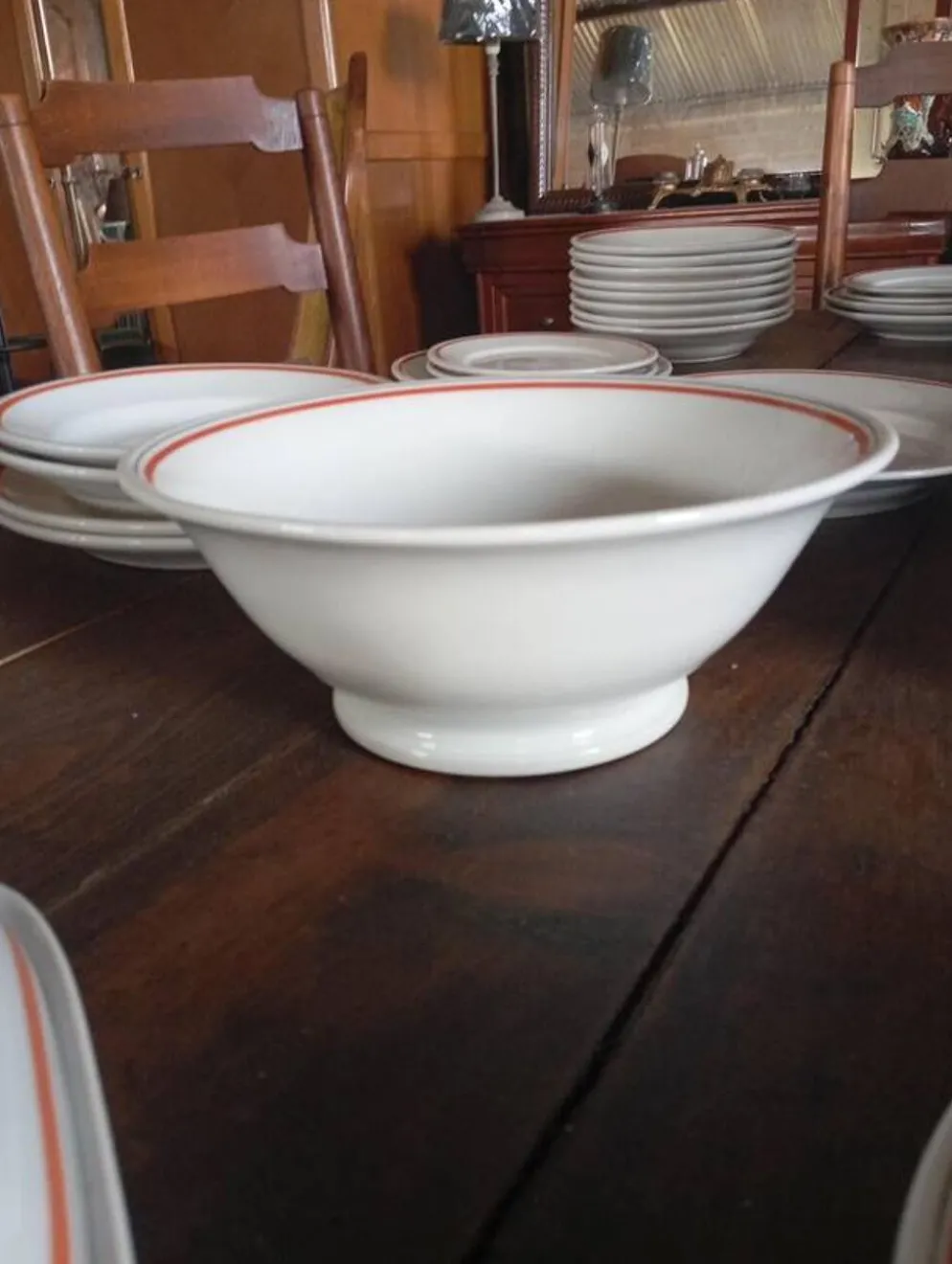 Rarissime service de table complet 40 pièces – modèle « Bistrot » par Jacques Lobjoy pour la porcelaine d'Auteuil, vers 1970