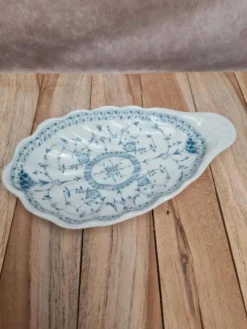 Ravier ancien anglais L. Straus & Sons – décor bleu Imperial