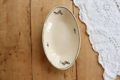 Ravier ancien en terre de fer Creil et Montereau – décor fleuri