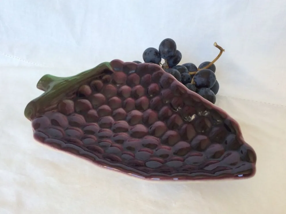 Ravier en forme de grappe de raisin poterie de St clément