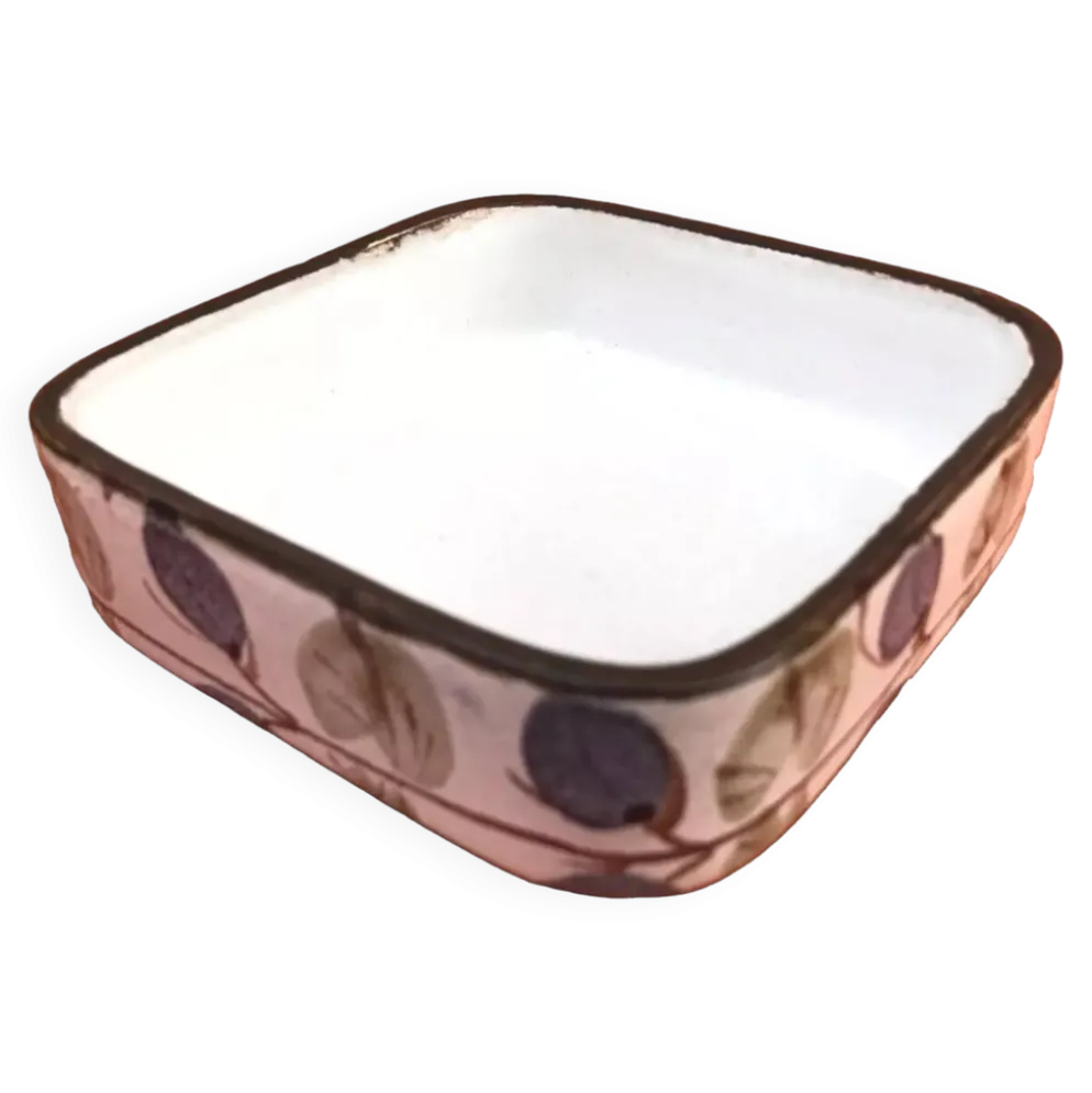 Ravier Faïence de Niderviller Manufacture France Collection " Prunes "