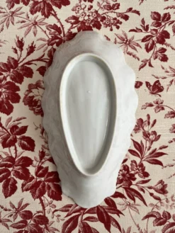 Ravier ramequin coquillage en porcelaine ancienne