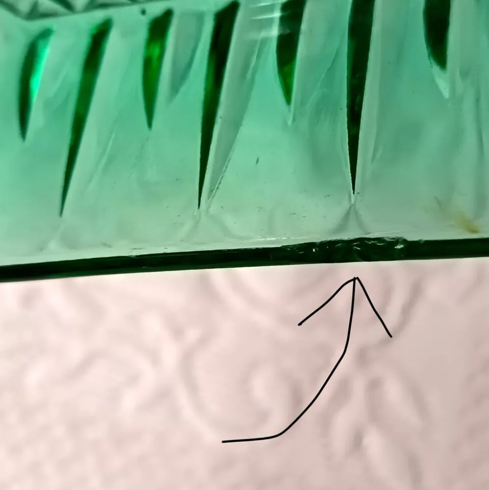 3 raviers Arcoroc en verre moulé vert émeraude vintage