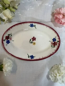 Ravier Sarreguemines fleurette