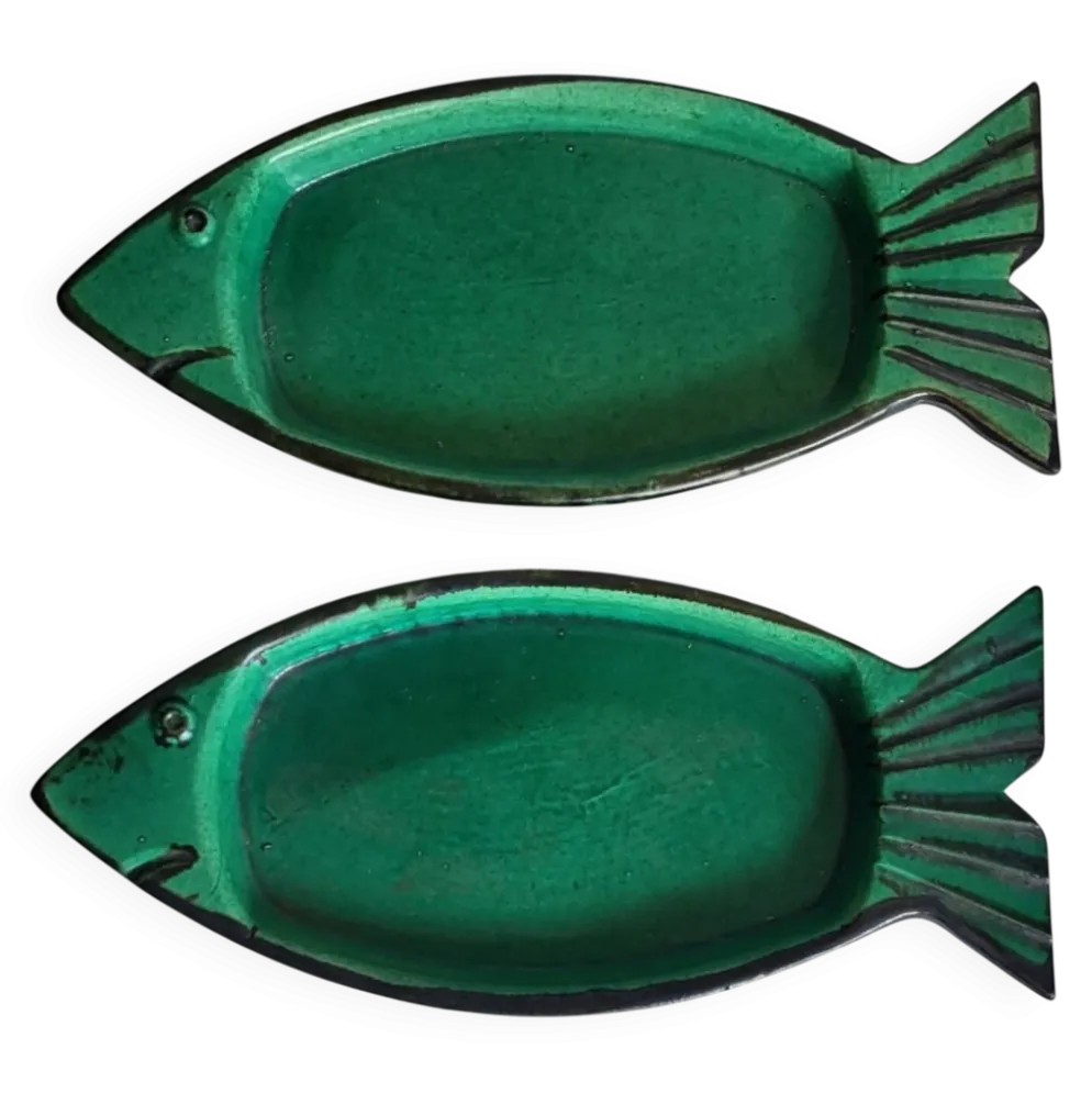 2 raviers céramique vintage 1950-60