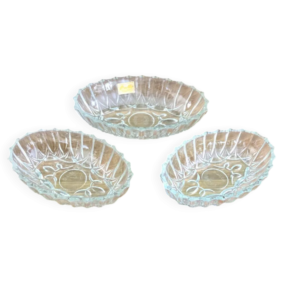 3 raviers en verre