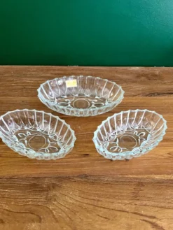 3 raviers en verre