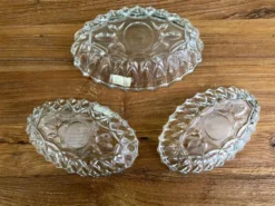 3 raviers en verre