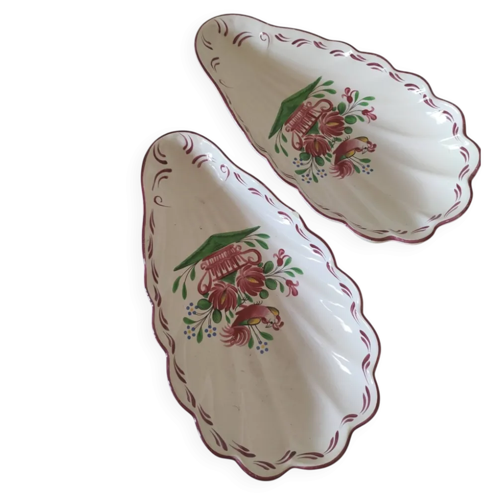 2 raviers faience de St. Clement