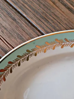 Raviers Lunéville Pierrefonds, dorure et feuillage doré (lot de 2)