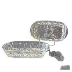 2 raviers/ramequins en verre transparent à oreilles en très bon état